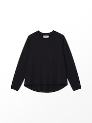 Ro&Zo Black Hi-Lo Hem T-Shirt - Image 5 of 5