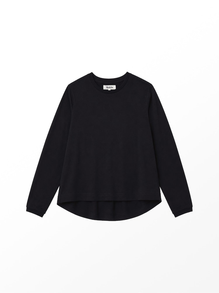 Ro&Zo Black Hi-Lo Hem T-Shirt - Image 5 of 5