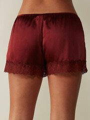 Intimissimi Burgundy Silk Shorts - Image 2 of 5