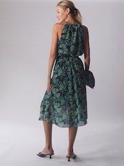 Religion Green Halterneck Destiny Midi Dress In Beautiful Prints - Image 2 of 5