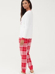 Society 8 Red Reindeer Team Matching Family Christmas PJ Set - Image 3 of 5