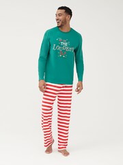 Society 8 Green Elf Matching Family Elf Christmas PJ Set - Image 2 of 5