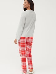 Society 8 Grey Claus Xmas Matching Family Claus Christmas PJ Set - Image 3 of 5