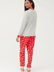 Society 8 Red Christmas Crew Matching Family Christmas PJ Set - Image 3 of 5