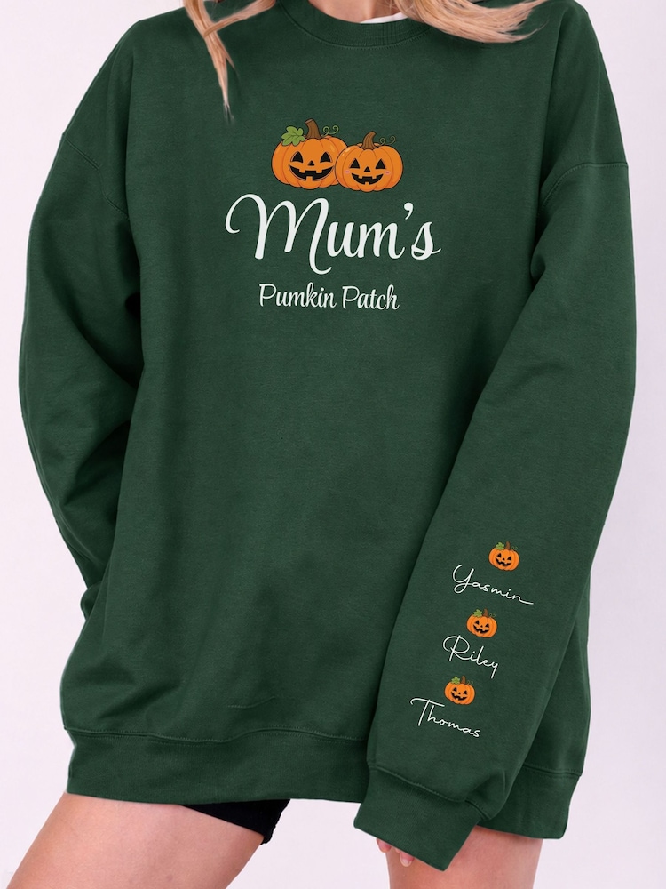 Personalised Pumpkin Family Sweatshirt by Loveabode - Image 1 of 3