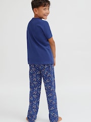 Society 8 Blue Deer Matching Family Christmas PJ Set - Image 5 of 5