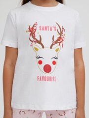 Society 8 Red Deer Matching Family Christmas PJ Set - Image 4 of 5