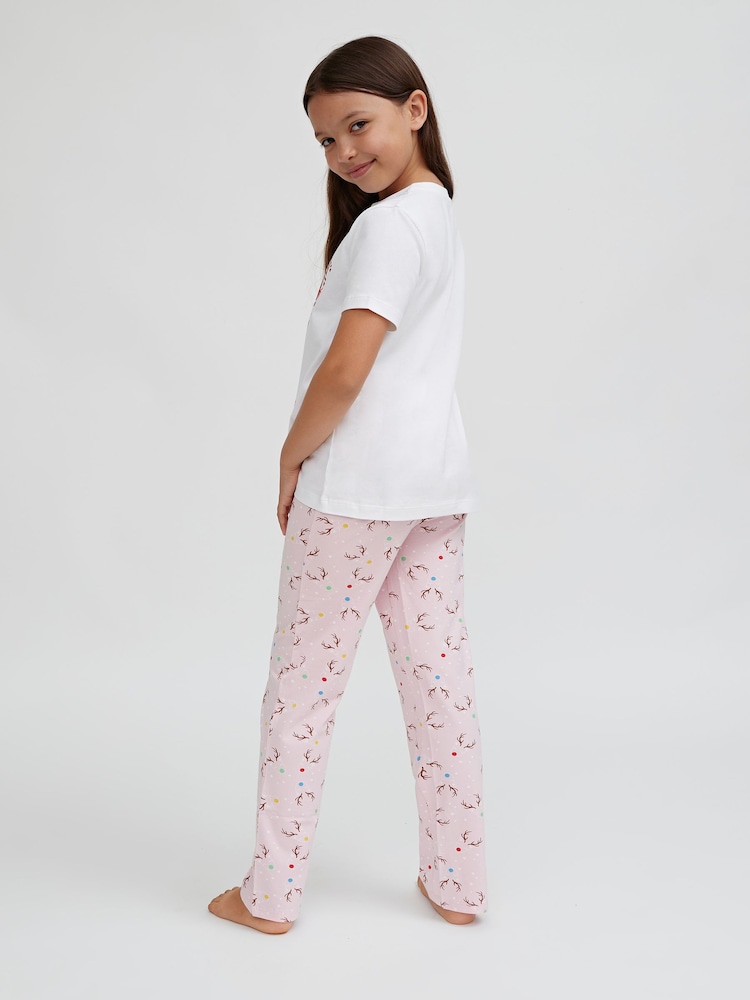 Society 8 Red Deer Matching Family Christmas PJ Set - Image 5 of 5