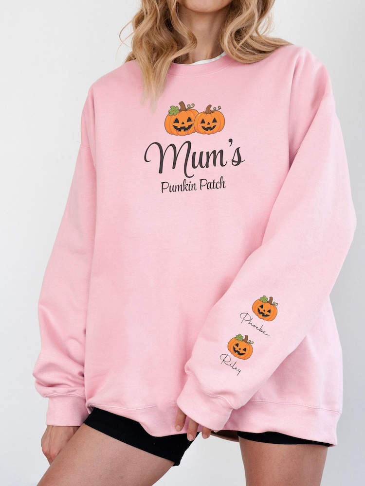 Personalised Pumpkin Family Sweatshirt by Loveabode - Image 1 of 3 Personalised Pumpkin Family Sweatshirt by Loveabode - Image 1 of 3