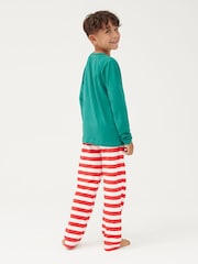Society 8 Green Elf Matching Family Elf Christmas PJ Set - Image 3 of 5
