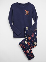 Gap Blue Space Graphic Long Sleeve Pyjama Set - Image 1 of 1