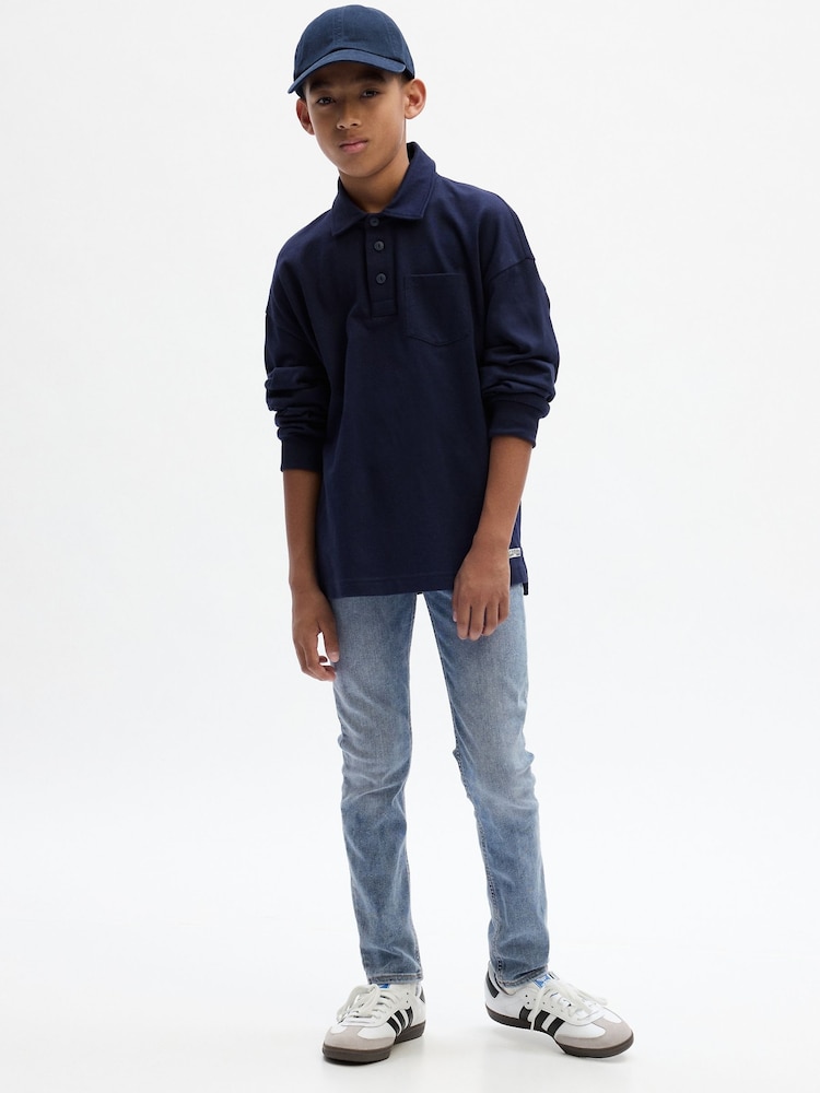 Gap Light Wash Blue Skinny Fit Stretch Jeans (6-14yrs) - Image 1 of 4