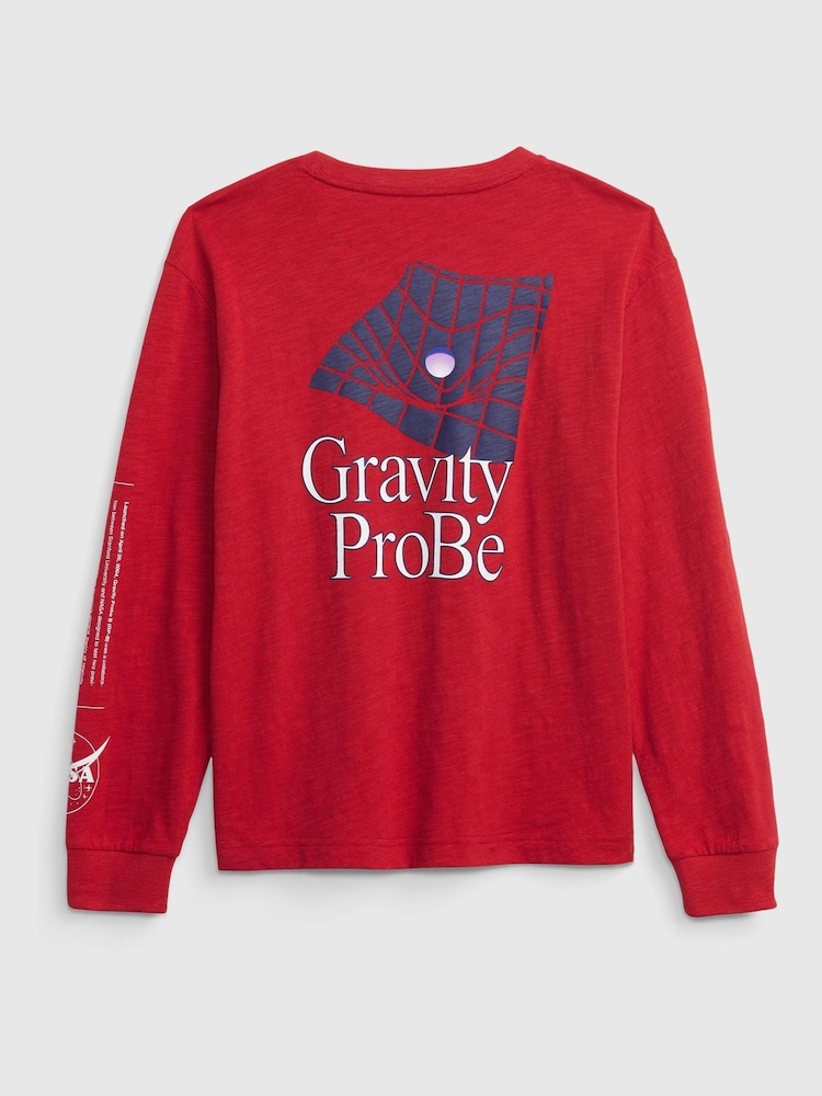 Gap Red NASA Long Sleeve T-Shirt - Image 1 of 1