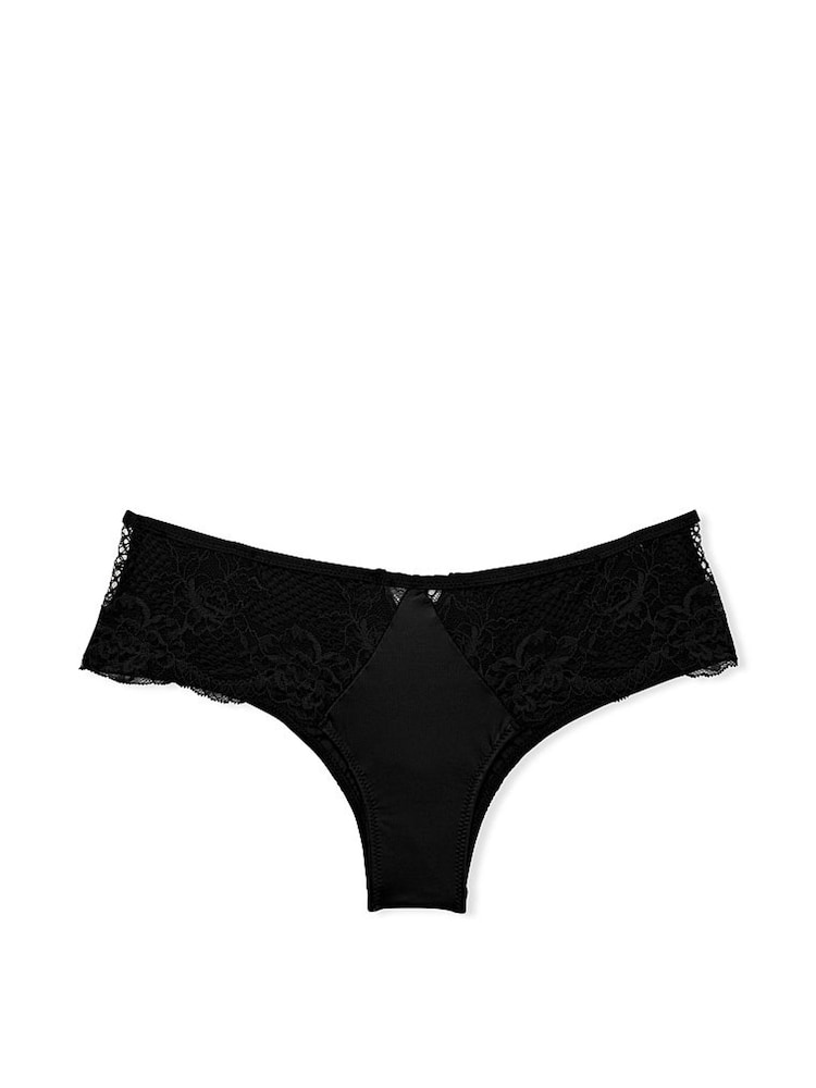 Victoria's Secret Black Lace Cheeky Knickers - Image 1 of 2