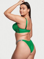 Victoria's Secret Verdant Green Smooth Brazilian Shine Strap Knickers - Image 2 of 2