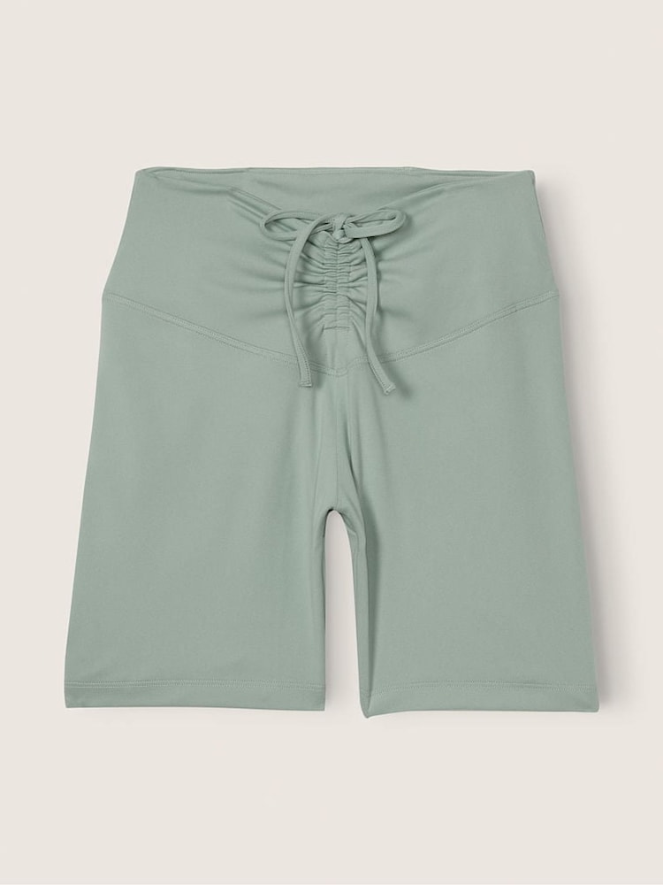Victoria's Secret PINK Iceberg Green Ruched Cycling Short - Image 3 of 3