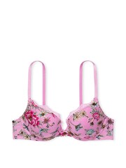 Victoria's Secret Pink Chiffon Push Up Embroidered Demi Bra - Image 3 of 3