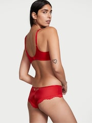 Victoria's Secret Lipstick Red Lace Trim Knickers - Image 2 of 4