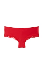 Victoria's Secret Lipstick Red Lace Trim Knickers - Image 3 of 4