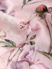 Pale Pink Floral Long Sleeve Collar Dress (3mths-7yrs) - Image 3 of 4