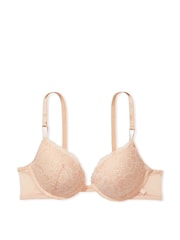Victoria's Secret Champagne Nude Lace T-Shirt Push Up Bra - Image 3 of 3