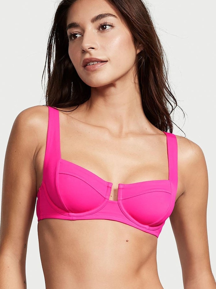 Victoria's Secret Forever Pink Balconette Swim Bikini Top - Image 1 of 1