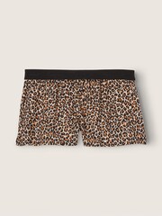 Victoria's Secret PINK Leopard Brown Flannel Pyjama Short - Image 3 of 3