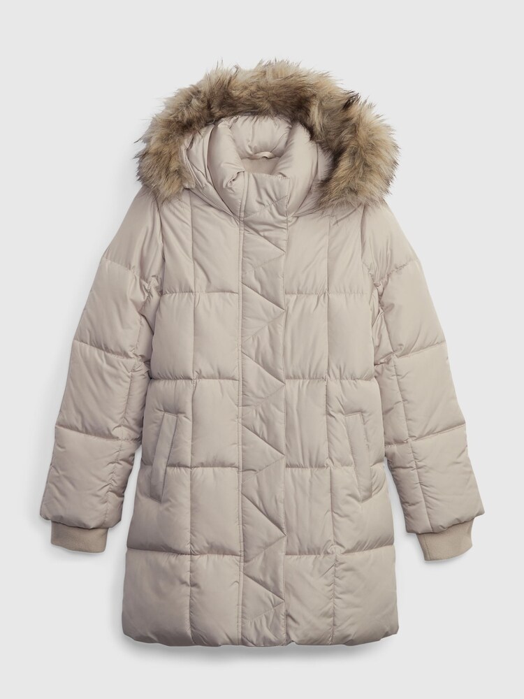 Gap Beige Heavy Weight Parka Coat (4-13yrs) - Image 1 of 2 Gap Beige Heavy Weight Parka Coat (4-13yrs) - Image 1 of 2