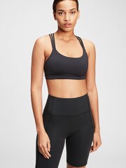 Schwarz - Gap Sport-BH mit Trägern und mittlerem Halt - Bild 1 von 4