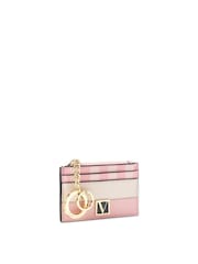 Victoria's Secret Pink Iconic Stripe Card Holder Keyring - Image 2 of 4