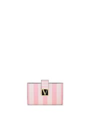 Victoria's Secret Pink Iconic Stripe The Victoria Expandable Card Case - Image 1 of 2