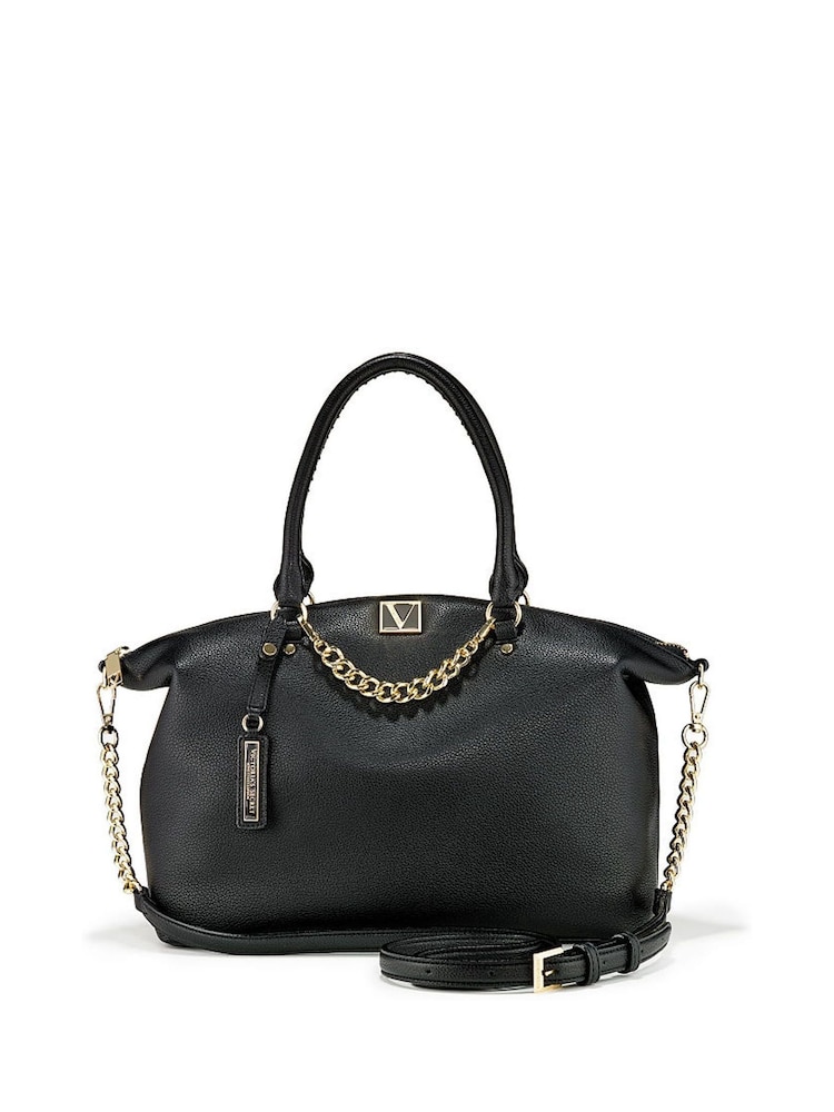 Victoria's Secret Black Lily Satchel - Image 1 of 6