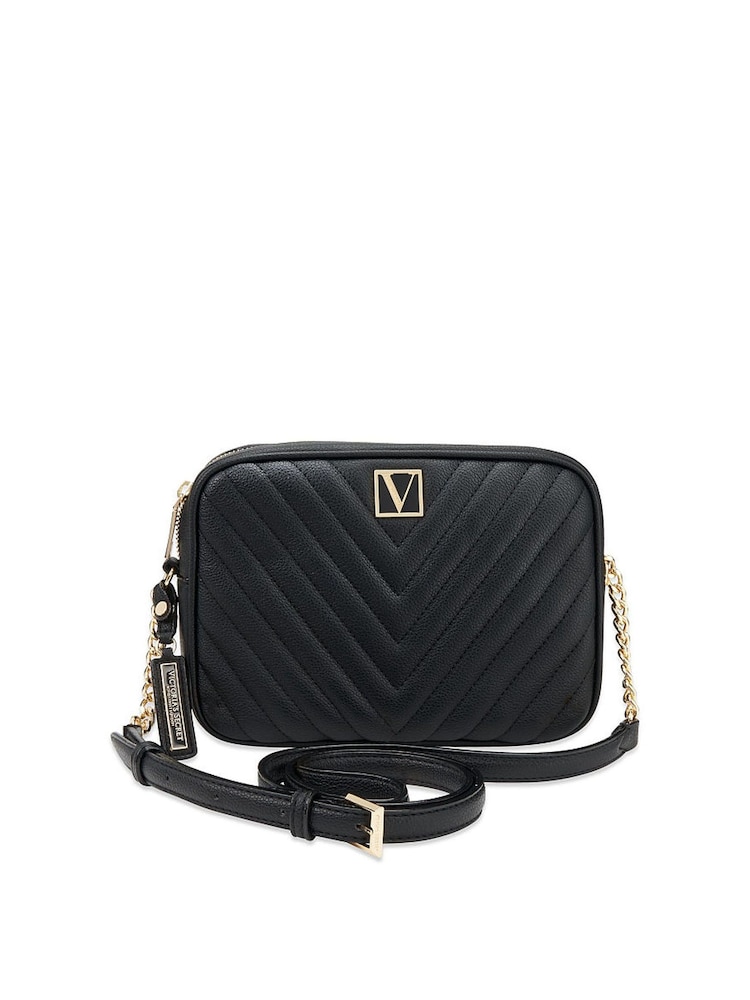 Victoria's Secret Black Lily Crossbody Bag - Image 2 of 5 Victoria's Secret Black Lily Crossbody Bag - Image 2 of 5