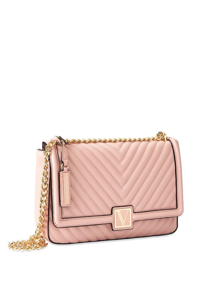 Victoria's Secret Orchid Blush Pink Medium Shoulder Bag - Image 1 of 5 Victoria's Secret Orchid Blush Pink Medium Shoulder Bag - Image 1 of 5
