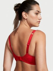 Victoria's Secret Lipstick Red Shine Strap Monogram Demi Bra - Image 2 of 3