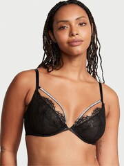 Victoria's Secret Black Shine Lowcut Demi Bra - Image 1 of 1
