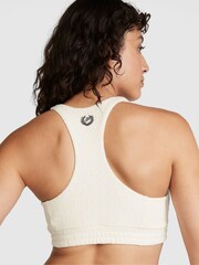 Victoria's Secret PINK Creamer Beige Reverse Fleece Bra - Image 2 of 3