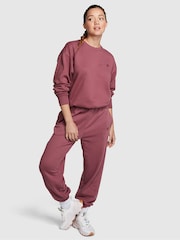 Victoria's Secret PINK Morning Rose Pink Fleece Oversized Sweatshirt - Image 3 of 4