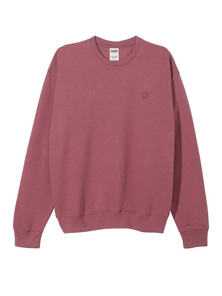 Victoria's Secret PINK Morning Rose Pink Fleece Oversized Sweatshirt - Image 4 of 4