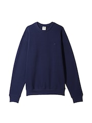 Victoria's Secret PINK Midnight Navy Blue Fleece Oversized Sweatshirt - Image 4 of 4