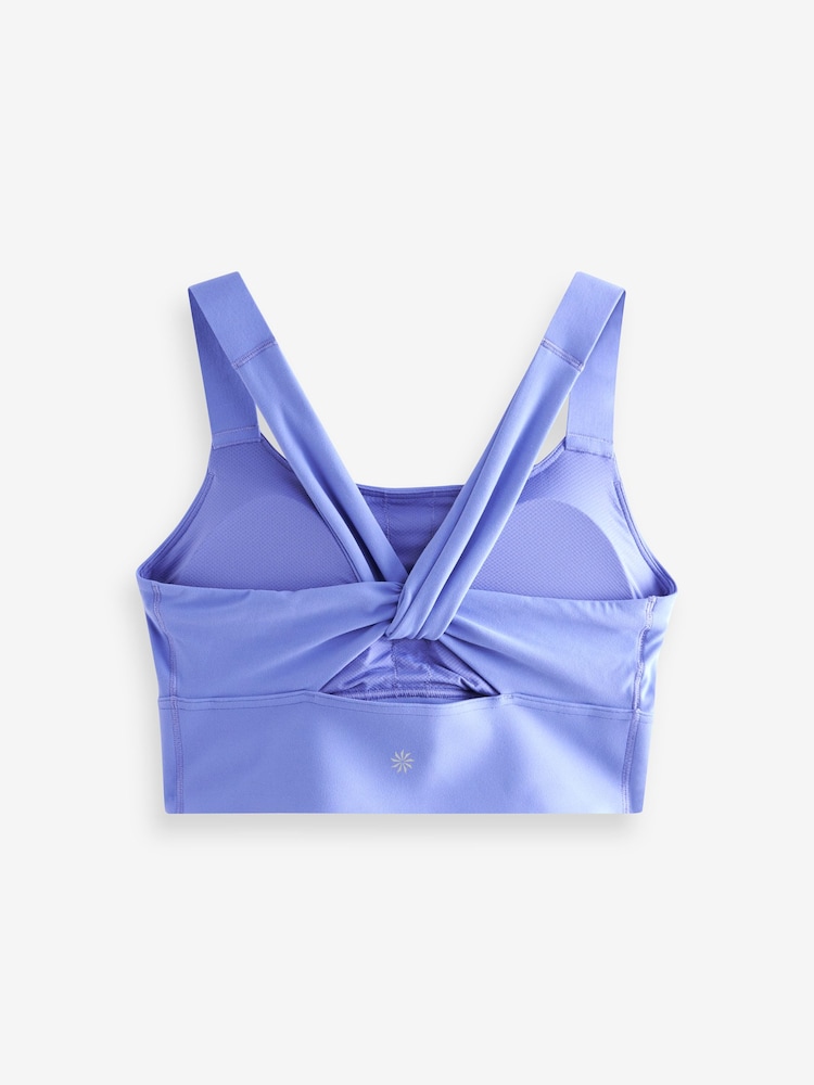 Lila - Athleta Warrior Lang geschnittener Sport-BH mit mittelstarkem Stützeffekt - Bild 2 von 3 Lila - Athleta Warrior Lang geschnittener Sport-BH mit mittelstarkem Stützeffekt - Bild 2 von 3