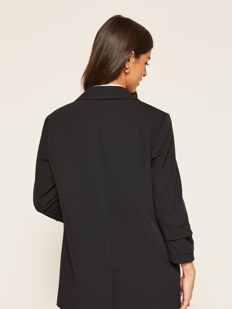Friends Like These Black Petite Edge to Edge Tailored Blazer - Image 2 of 4