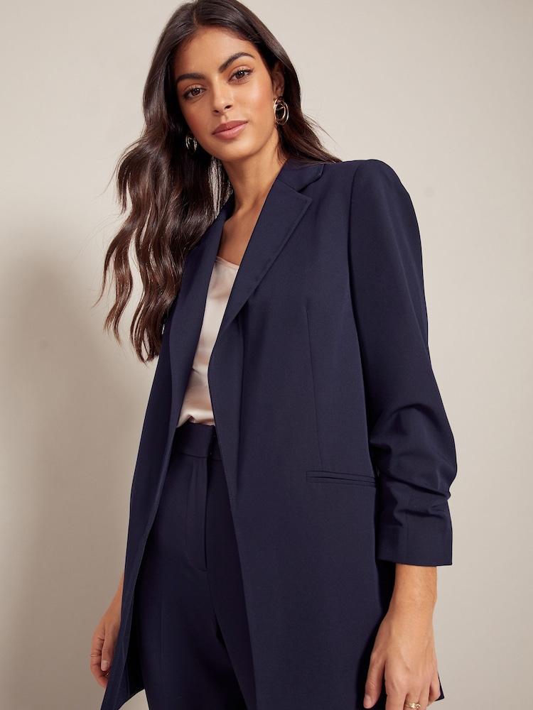 Marineblau/blau - Friends Like These Offener Tailored-Blazer - Bild 4 von 4 Marineblau/blau - Friends Like These Offener Tailored-Blazer - Bild 4 von 4