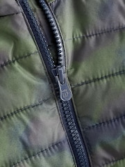Gap Green Camo Water Resistant Recycled Lightweight Puffer Jacket - Image 3 of 4