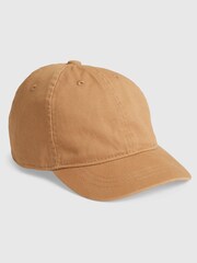 Gap Brown Toddlers Organic Cotton Washed Baseball Hat - Image 1 of 1