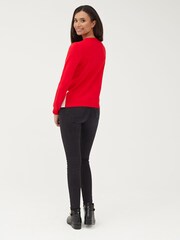 Society 8 Red Elf Matching Family Elf Christmas Jumper - Image 3 of 5