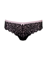 Pour Moi Black Brief Romance Bikini Knicker - Image 4 of 5
