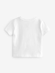 Gap White Pocket Short Sleeve Crew Neck T-Shirt (12mths-5yrs) - Image 2 of 3