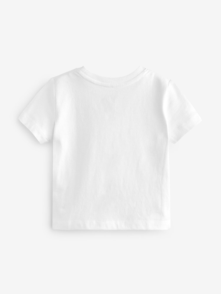 Gap White Pocket Short Sleeve Crew Neck T-Shirt (12mths-5yrs) - Image 2 of 3 Gap White Pocket Short Sleeve Crew Neck T-Shirt (12mths-5yrs) - Image 2 of 3