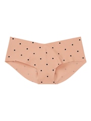 Victoria's Secret Brilliant Blush/Black Dot Smooth No Show Hipster Panty - Image 3 of 6